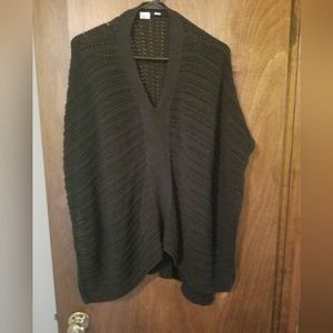 Gap Poncho sweater, Black Knit